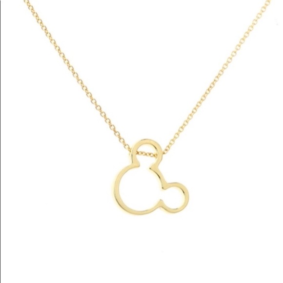 Golden Threads Jewelry - Gold Mickey Mouse Necklace